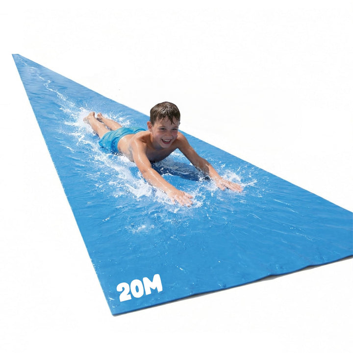 Offizielle XXXXXL Riesige Maxi Wasserrutschmatte | 20 Meter Wasserrutsche | Bauch Rutscher Premium Q