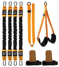 Abahub Klimmzugband Set Klimmzughilfe Widerstandsbänder Pull UP Band für Klimmzüge, Training zu Haus