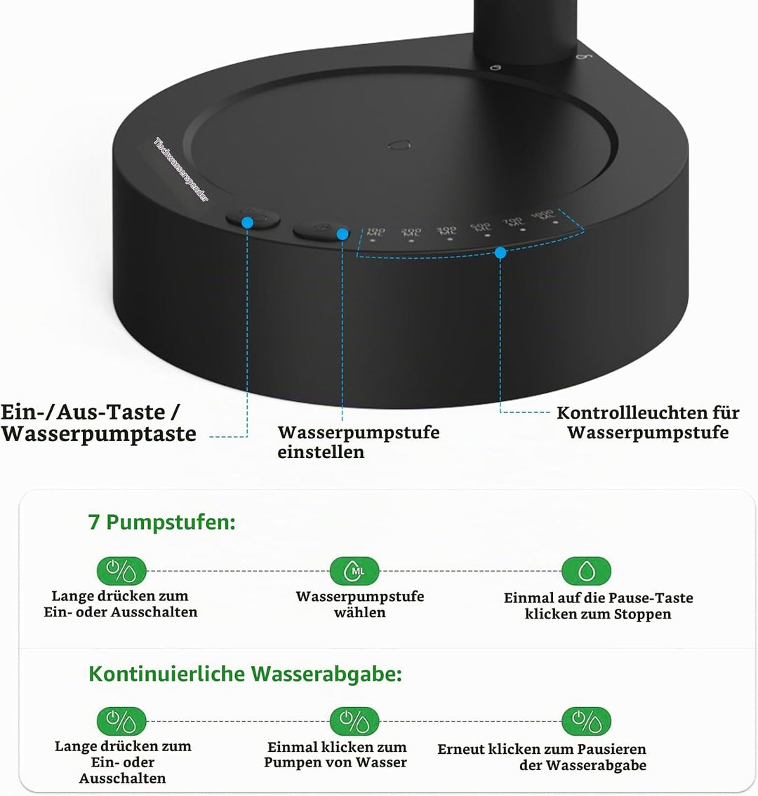 Wasserflaschen Pumpe, Elektrischer Desktop Wasserflaschenspender, Automatischer Wasserspender, Quant