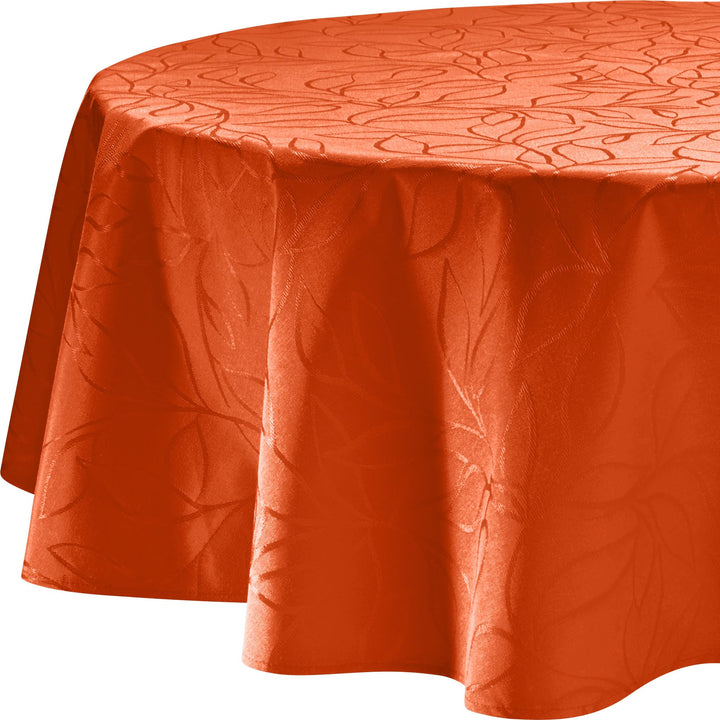 Erwin Müller Outdoor-Tischdecke"Terrassa" abwaschbar orange Grösse rund: 160 cm Ø
