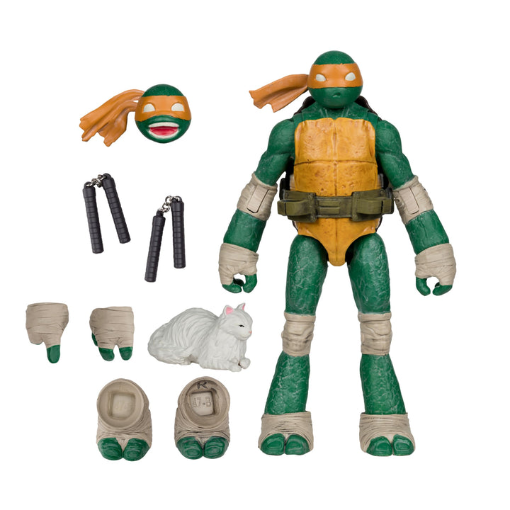 McFarlane Teenage Mutant Ninja Turtles (Page Punchers) Michelangelo Actionfigur mit Comic-Spielzeug,