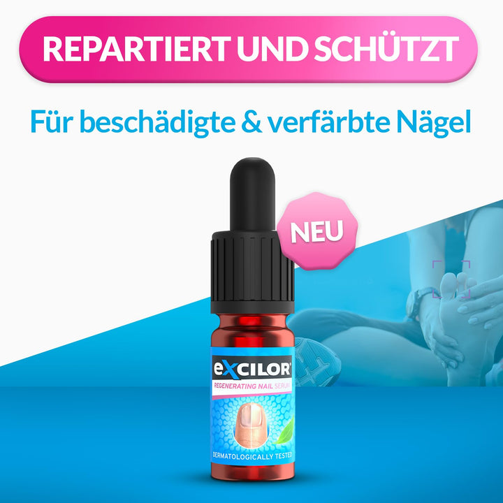 EXCILOR - Regenerierendes Nagelserum - Repariert & schützt geschädigte & verfärbte Nägel - Patentier