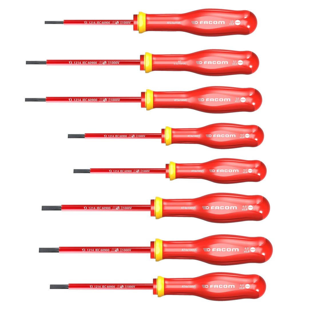 Facom ATD.J8VE Schraubendrehersatz 8 Schraubendreher PROTWIST®, 8 Schraubendreher PROTWIST®