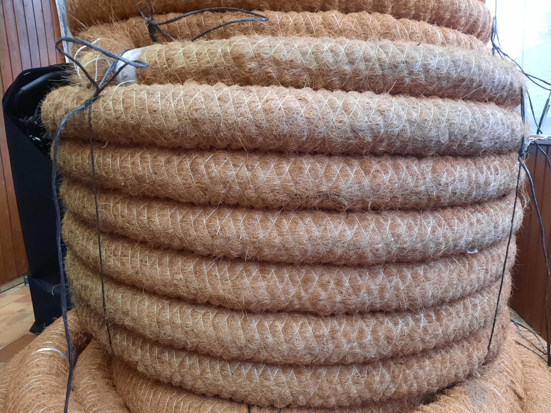 Drainagerohr Sickerrohr Kokosummantelt Kokosfilter Entwässerung DN80 NEU (5 Meter), 5 Meter