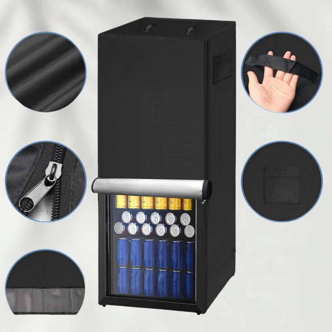 Upright Kühlschrank Abdeckung für Aussen, 210D Wasserdichter 100% Schutz, Outdoor Gefrierschrank Abd