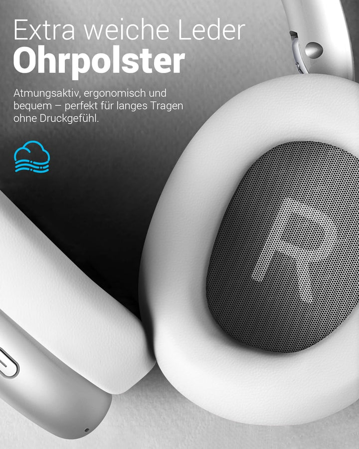 Wentronic Y01 Kabellose Over-Ear-Kopfhörer, Geräuschreduzierung, Bluetooth 5.3-Kopfhörer mit Mikrofo
