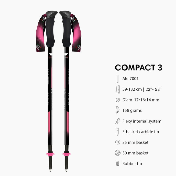 Fizan Compact 3 Pink / EVA-Schaumstoff, Compact 3 Pink / EVA-Schaumstoff