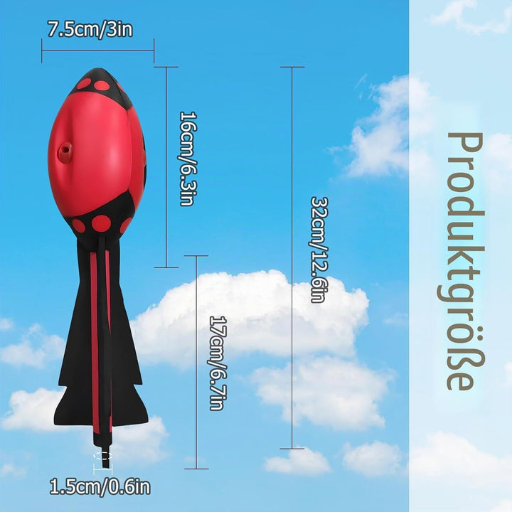 Vortex Aero, Rakete Aero aus Weicher Foam, Wurfrakete Outdoor Spass für Gross und Klein, Rocket Whis
