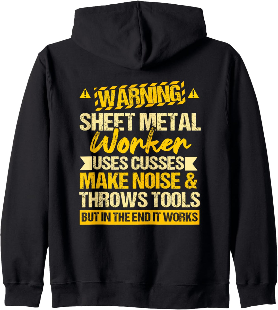 Blecharbeiter Geschenke Design auf der Rückseite des Hemdes Kapuzenjacke