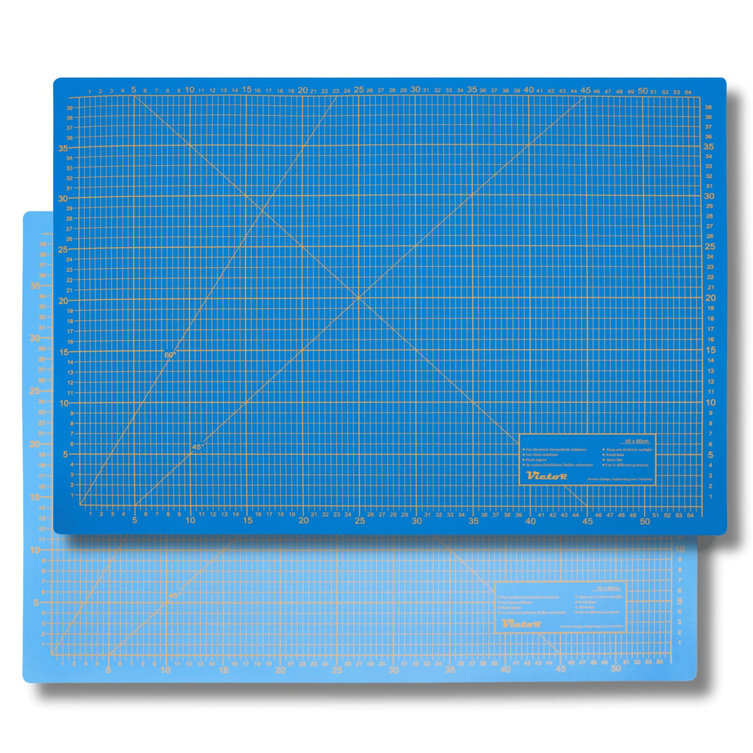 Victor Schneidematte blau 60x90cm 3-lagig Schneidematte A1 selbstheilend - Bastelunterlage - Schneid