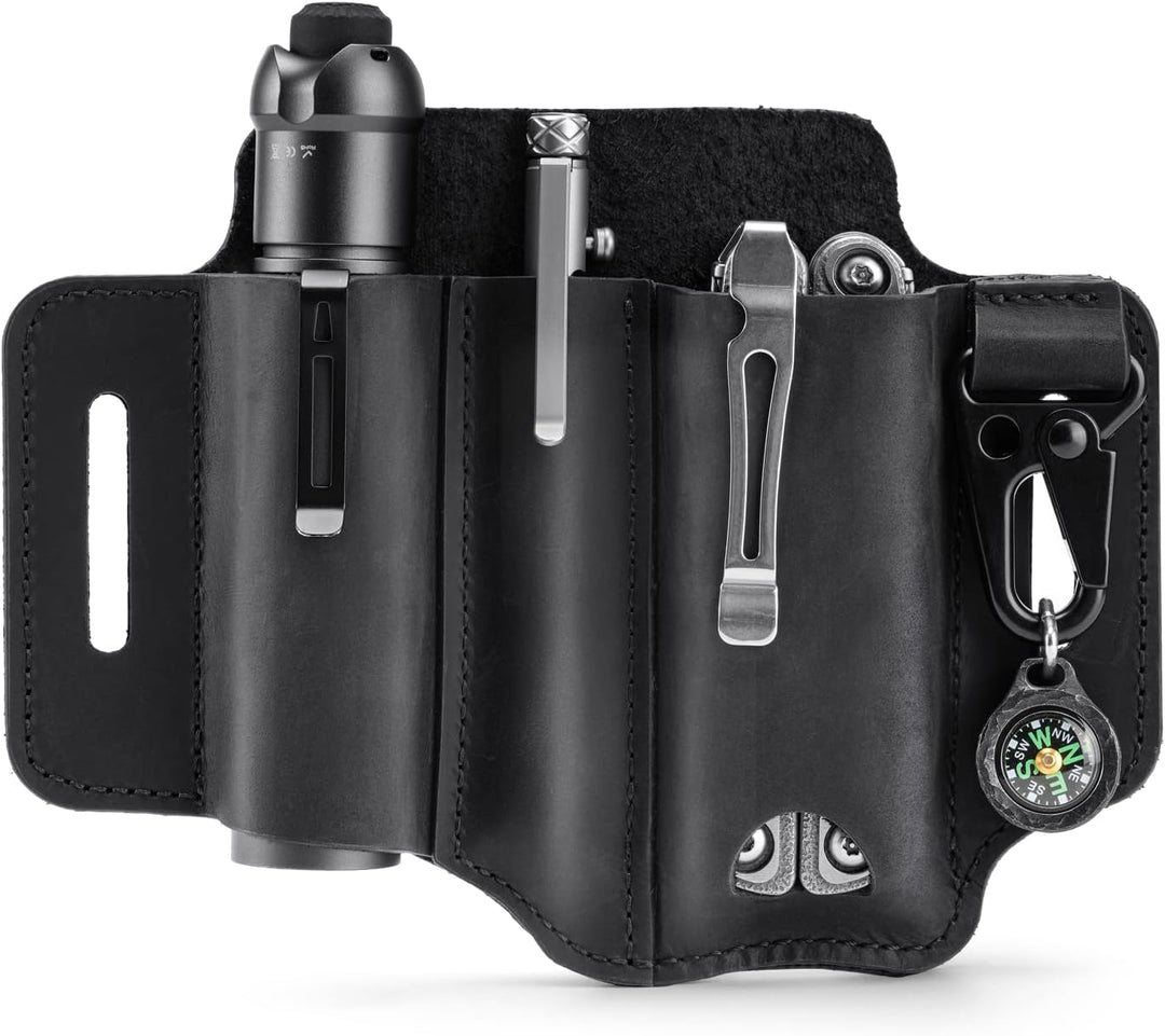 VIPERADE PJ29 EDC Lederscheide, Multitoolscheide/Werkzeuge Holster/Messergürtelscheide/Taschenlampen