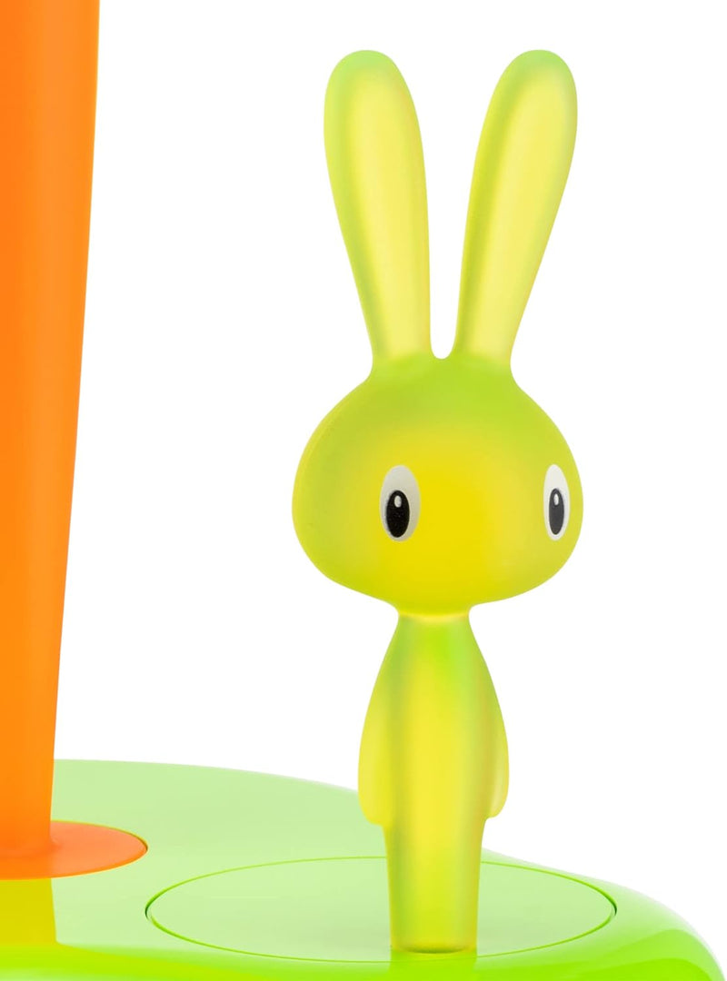 Alessi "BUNNY & CARROT" Küchenrollenhalter aus thermoplastischem Harz, grün, 20.2 x 16 x 34 cm, Grün