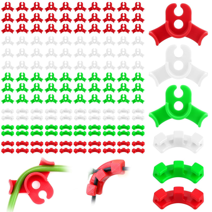150 Stück Pflanzenbieger Lst Clips Rot Grün Weiss 90 Grad Low Stress Training Clips Pflanzenclips Bi