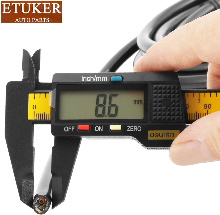 ETUKER Fahrzeugkabel 8 adrig 5M Kabel Anhänger 8 polig Camping Fahrzeugleitung Kabelquerschnitt 7x0.
