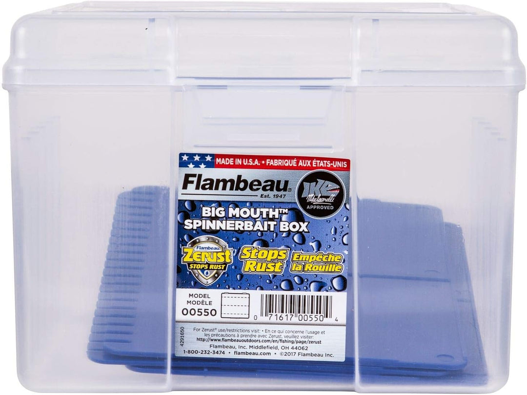 Flambeau Outdoors 550 Big Mouth Spinnerbait-Box, Organizer für Angelköder und Kunstköder mit korrosi