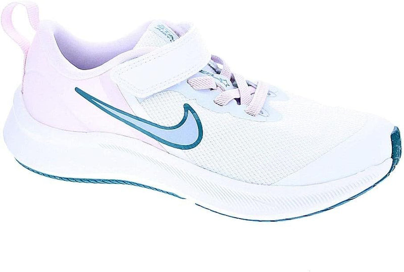 Nike Jungen Star Runner 3 Sneaker 21 EU Weiss Kobalt Bliss Pearl Pink, 21 EU Weiss Kobalt Bliss Pear