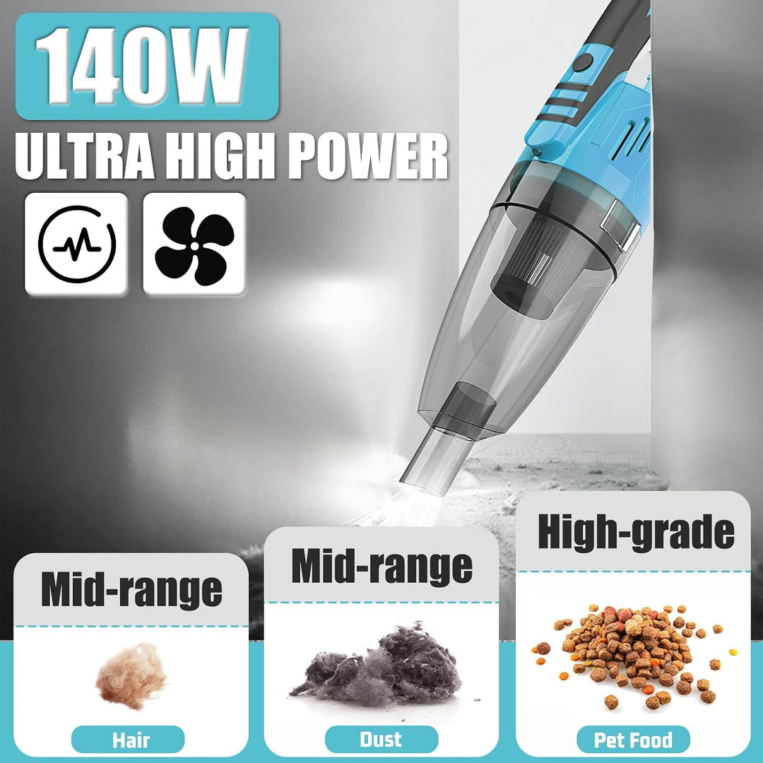 Handstaubsauger Akku mit 10000Pa Starke Saugkraft, kompatibel mit Makita 18V Batterie, Kabelloser St