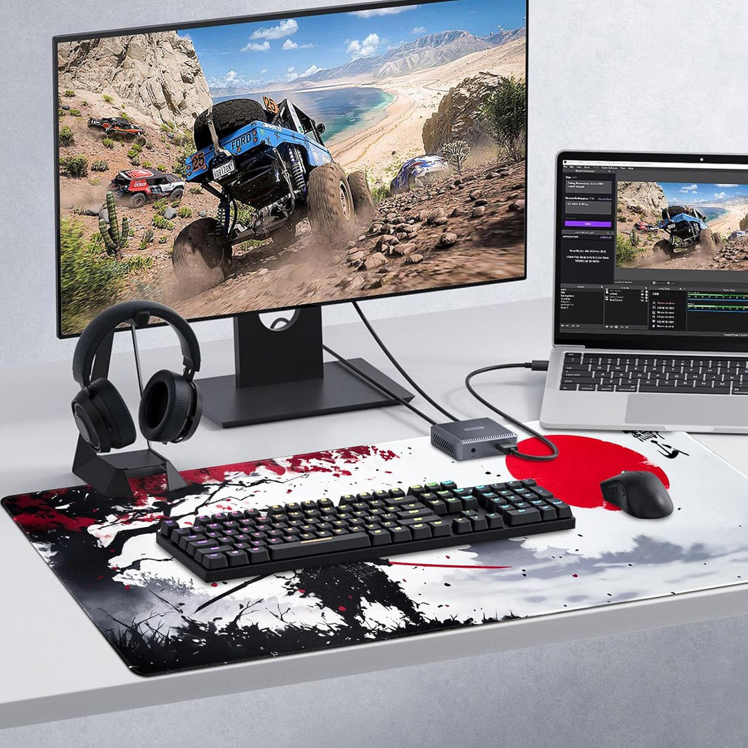 Niviy Japanische Gaming Mauspad XXL 900 x 400 mm Grosse Speed Mousepad mit Nähten an den Rändern Ant