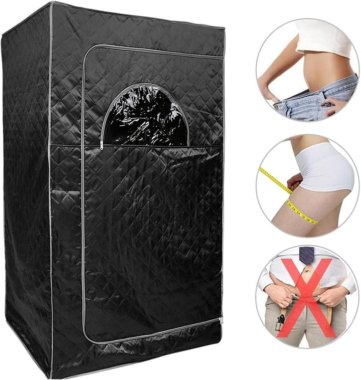 Tragbare Sauna Willowybe，Mini Dampfsauna für Zuhause，Einzel Portable Sauna Raum Kann Müdigkeit Linde