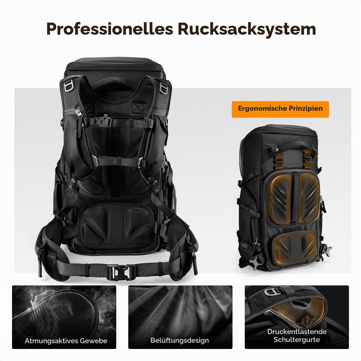 K&amp;F Concept Kamerarucksack 30L, Professionelle Grosse Fotorucksack, Camera Backpack Wasserdicht, Rei