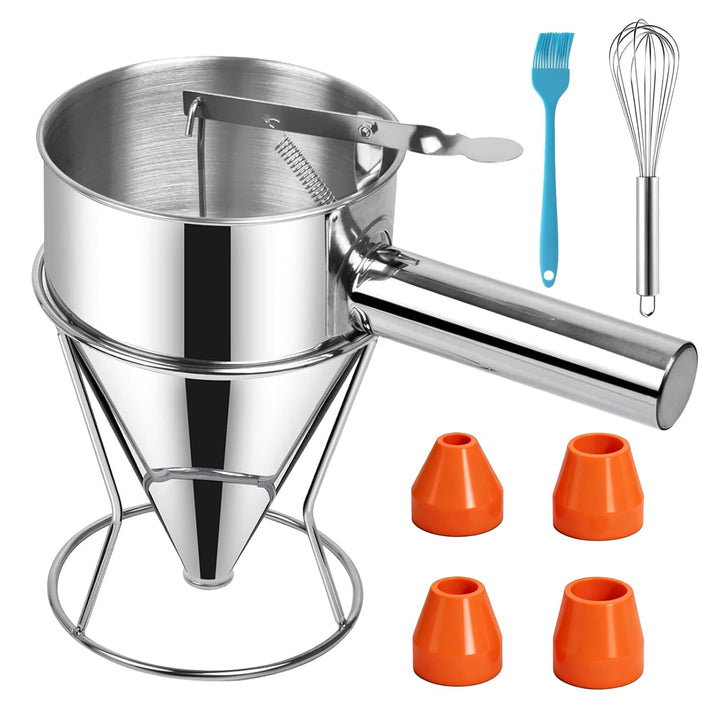Teigportionierer Pfannkuchen Teigspender Teigportionierer Edelstahl für Pfannkuchendesserts (1200ML)