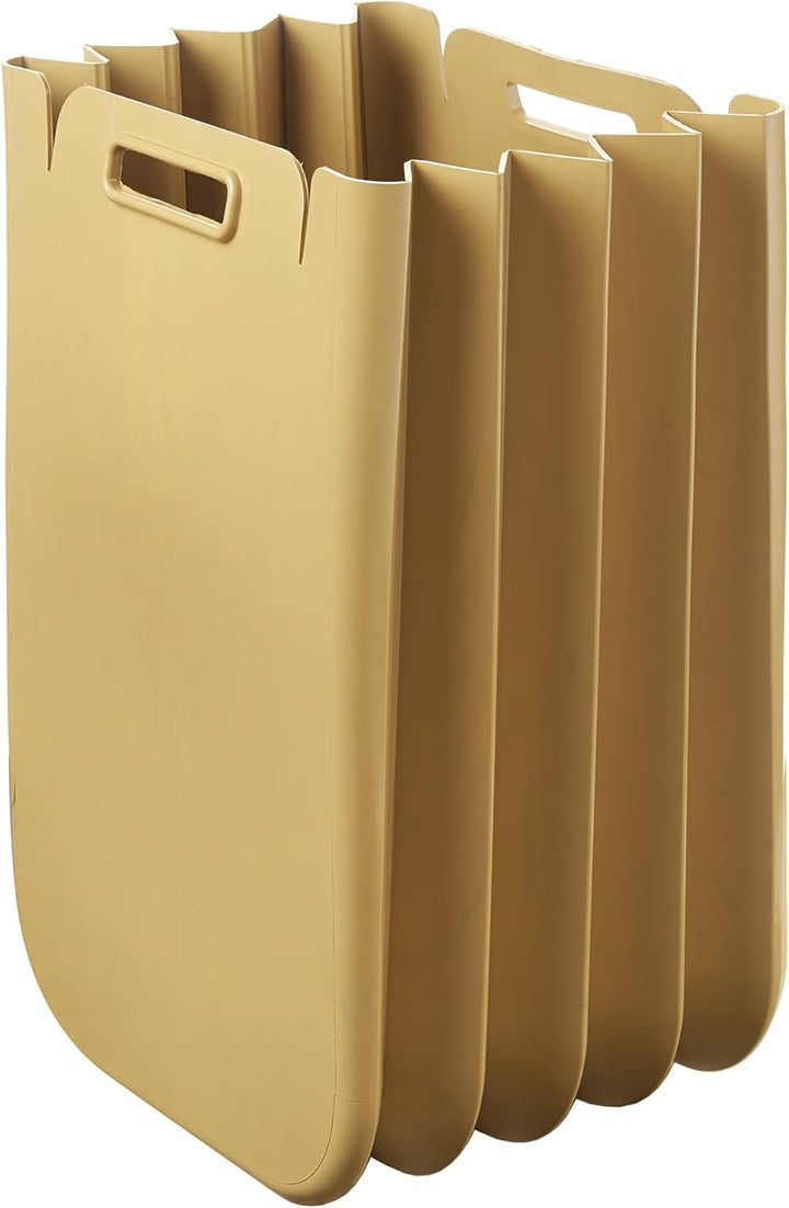 Guzzini - Home, ECO PACKLY Abfallsammler - Bright mustard yellow, 30x25xh45 cm (open)|30x5xh45 cm (c