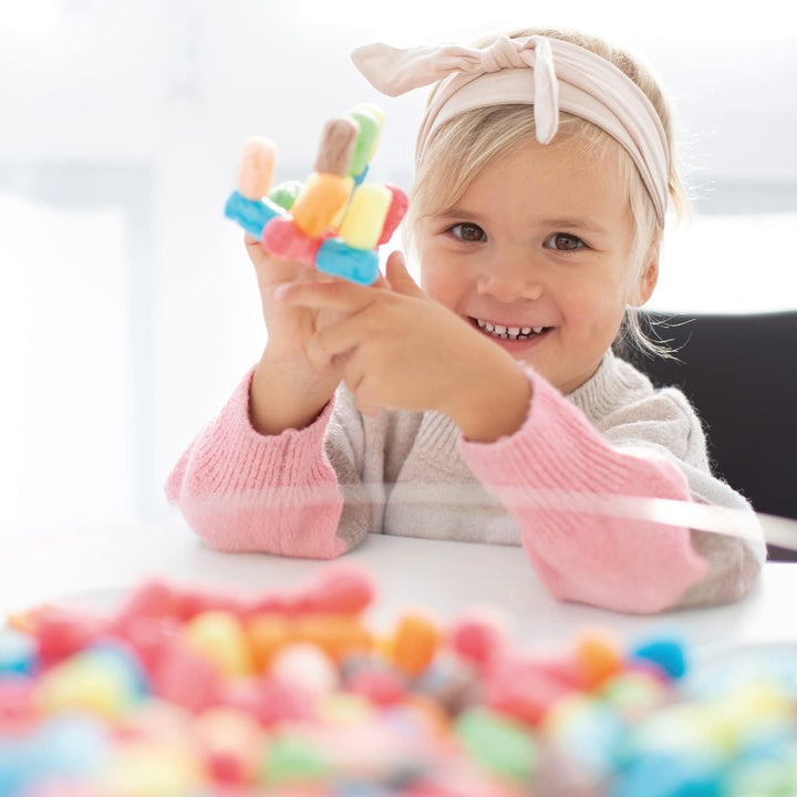 PlayMais BASIC Large Bastel-Set für Kinder ab 3 Jahren | Über 700 Stück zum Basteln | Natürliches Sp