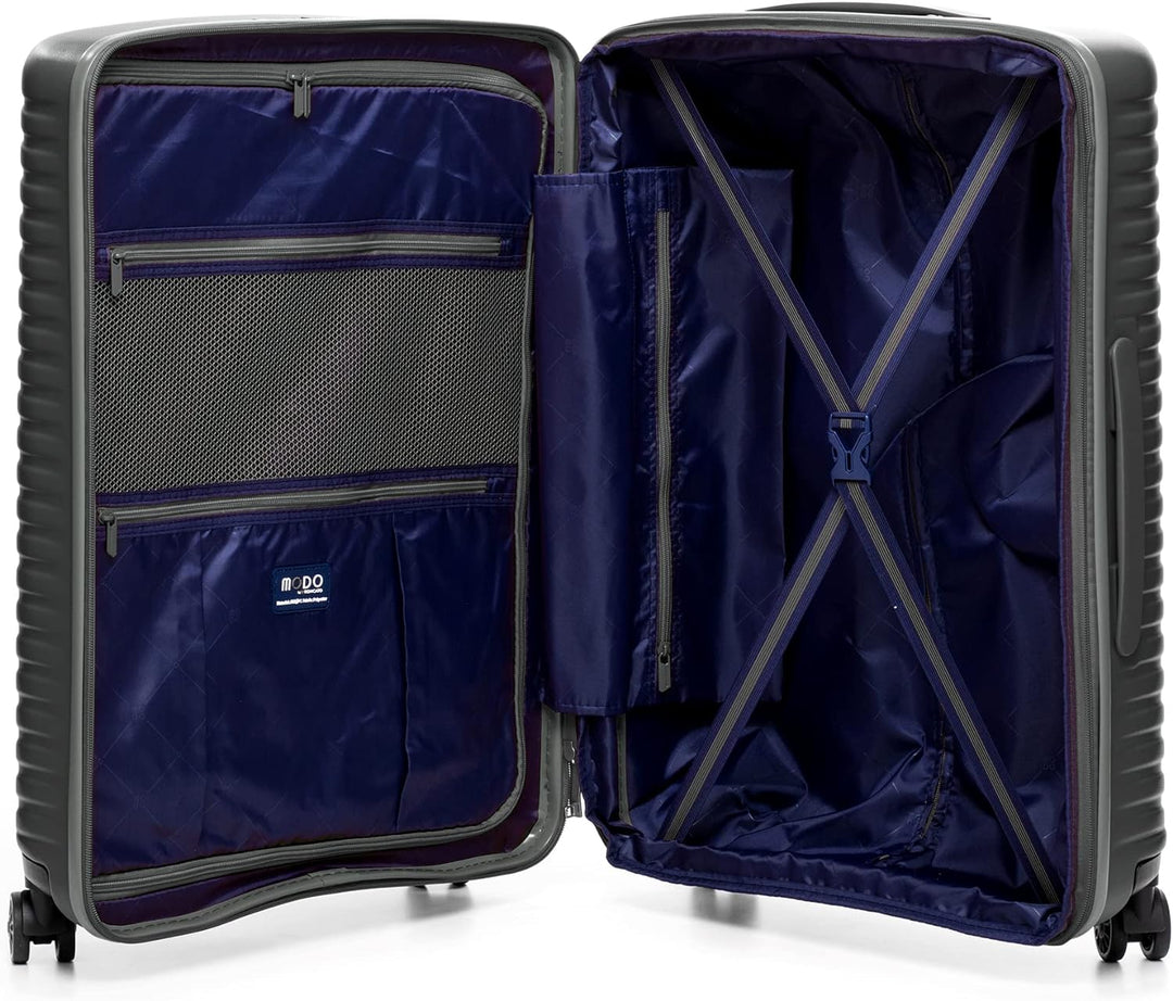 Roncato Set 3 Trolley G+m+c 4 W Vega Koffer, 78 cm, 123 liters, Grau (Gris), Grau (Gris)