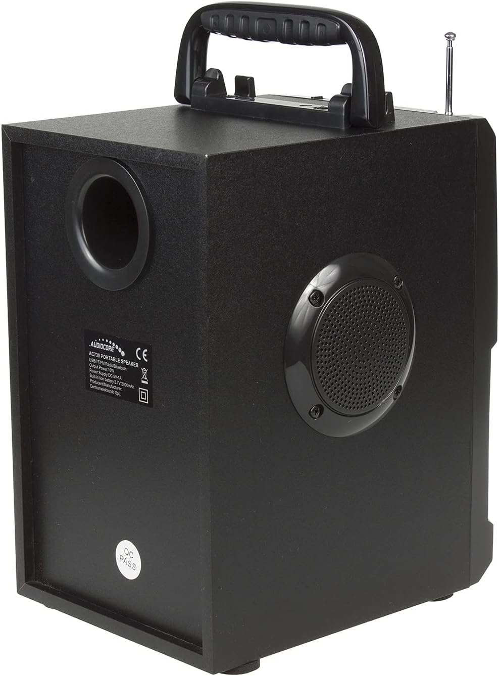Audiocore AC730 Tragbarer Bluetooth-Lautsprecher Kabellos 11W Ausgangleistung/Radio/SD/MMC/Aux-In/US