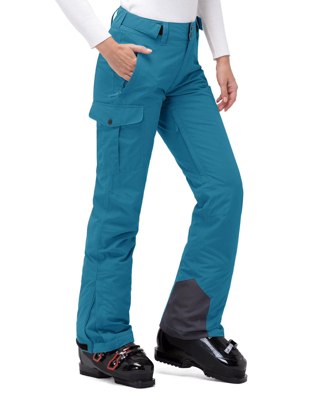 33,000ft Damen Skihose Outdoorhose Wasserdicht Winddichte Softshellhose Warme Gefütterte Thermohose