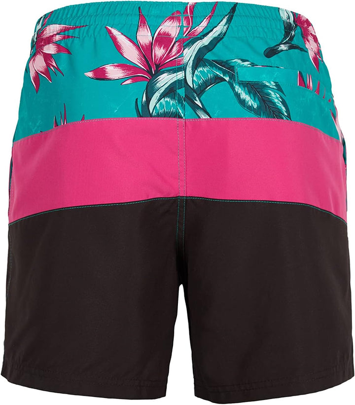 O'Neill Men's Frame Block Shorts Men Swim, Red Multi Stripe, S