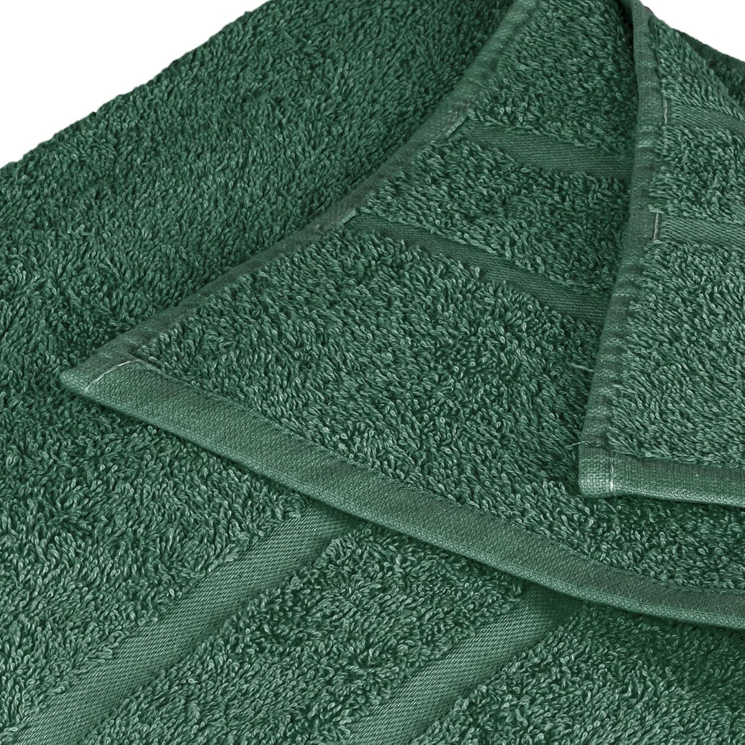 8 Stück Premium Frottee Handtücher 50x100 cm in dunkelgrün von StickandShine in 500g/m² aus 100% Bau