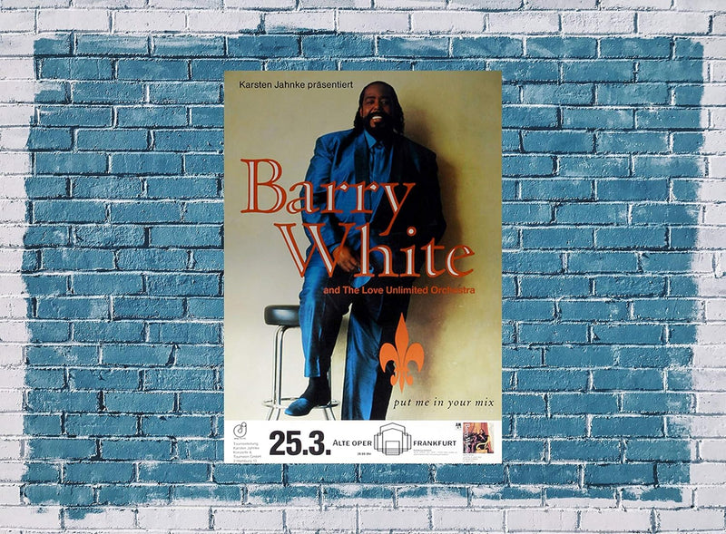 Barry White - Put Me In Your Mix, Frankfurt 1991 » Konzertplakat/Premium Poster | Live Konzert Veran