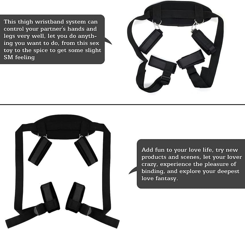 Schwarzer Nylon Verstellbarer Fitness-Yoga-GüRtel FüR Krafttraining Der HäNde Und Beine, Paargeschen