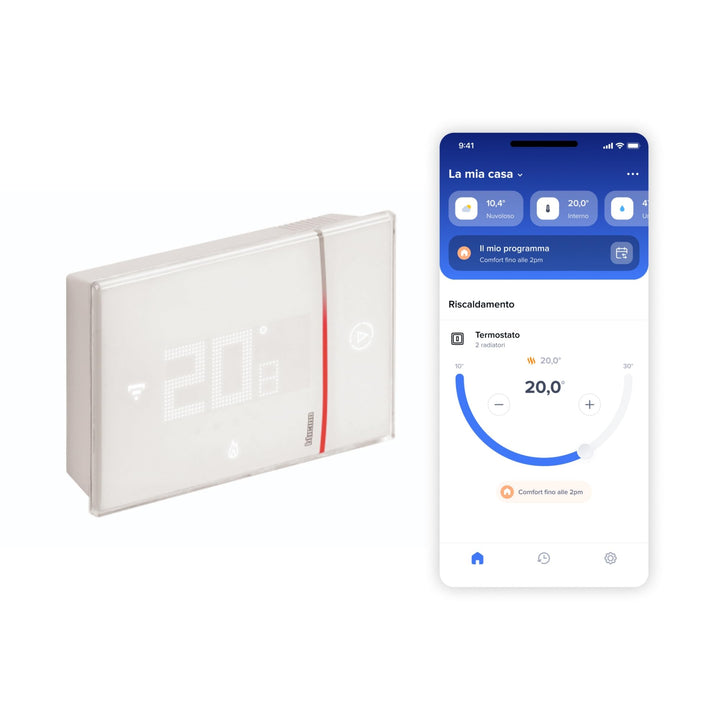 Bticino SXW8002W - Smarther2 mit Netatmo, Thermostat für Wandkessel, programmierbar, ON/OFF-Steuerun