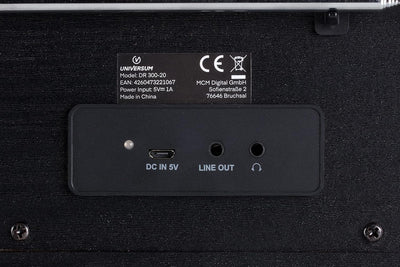UNIVERSUM DAB Digitalradio, UKW Radio, mit Bluetooth, Kopfhörerausgang und Akku DR 300-20