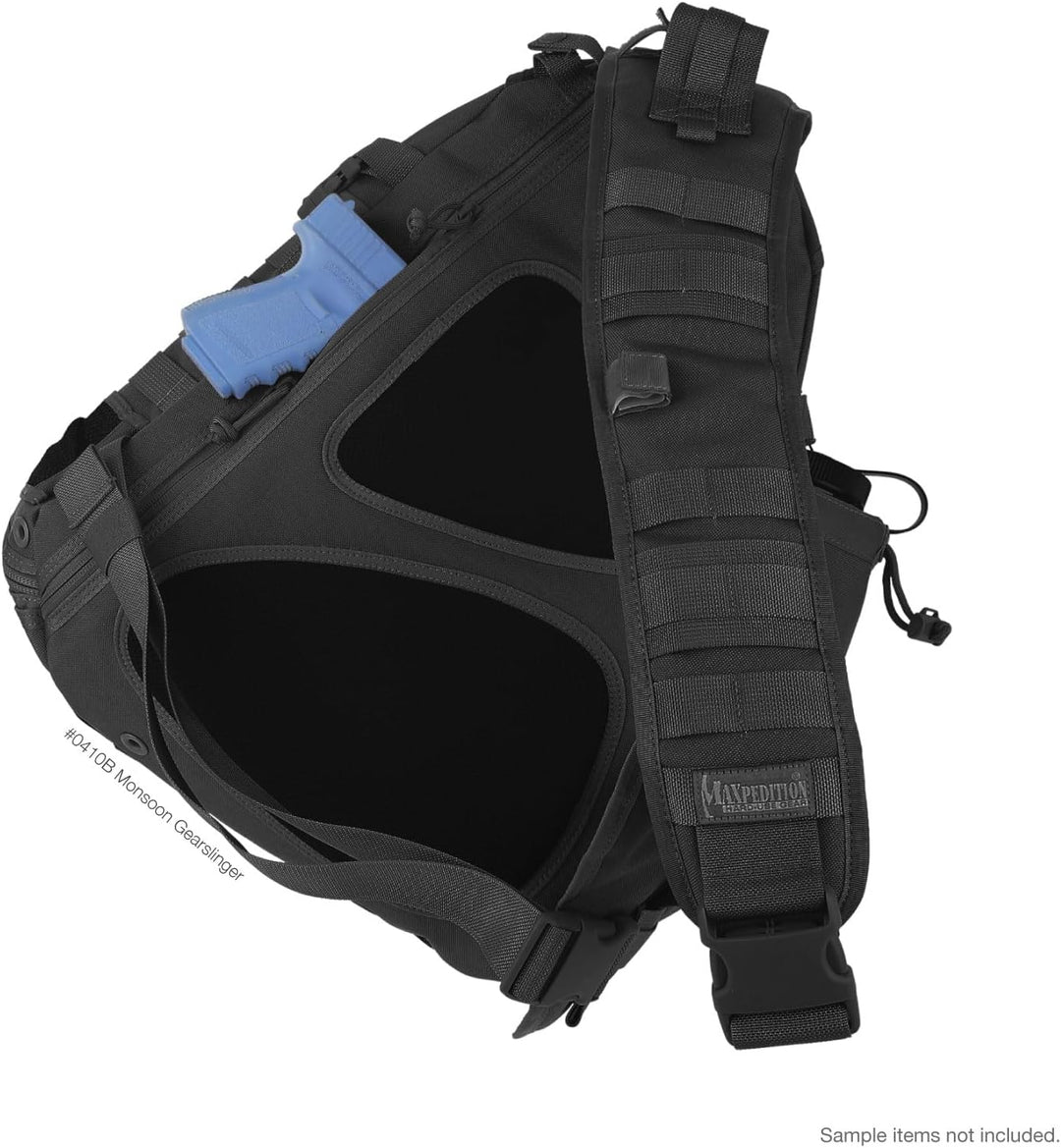 Maxpedition Gearslinger Monsoon, 16 liters Schwarz, Schwarz