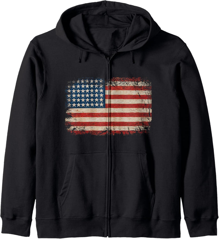 Amerikanische Flagge USA Patriotische US Stars & Stripes Kapuzenjacke