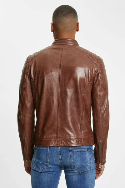Gipsy GB Derry Laorv Männer Lederjacke schwarz Basics M Bio Cognac, M Bio Cognac