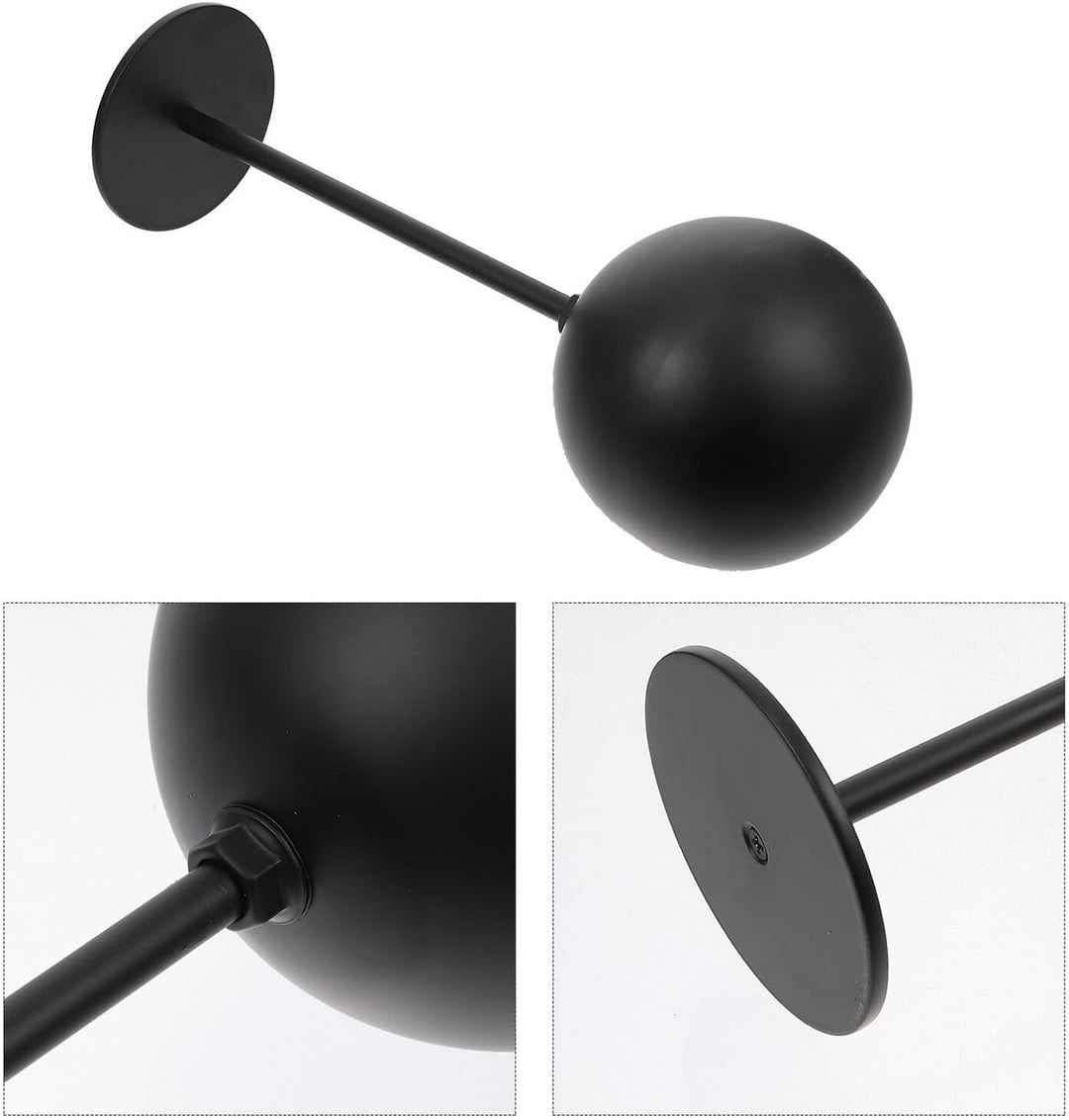 Aluminiumlegierung Helmhalter Schwarz mit Grosser Stabiler Basis Vertikal Stehend Praktischer Motorr