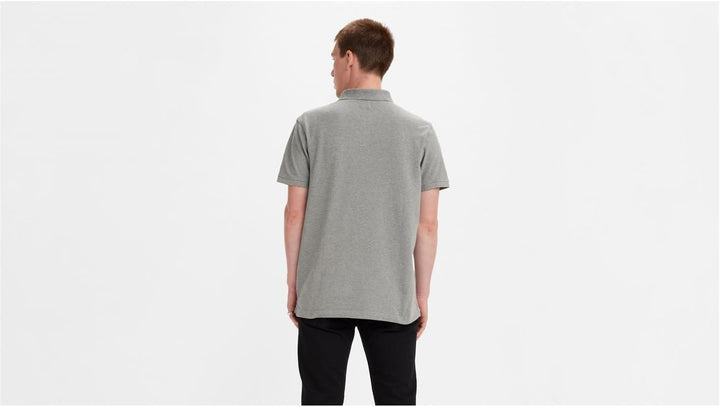 Levi's Herren Housemark Polo Hemd, Chesthit Logo, Grau (Medium Grey Heather)