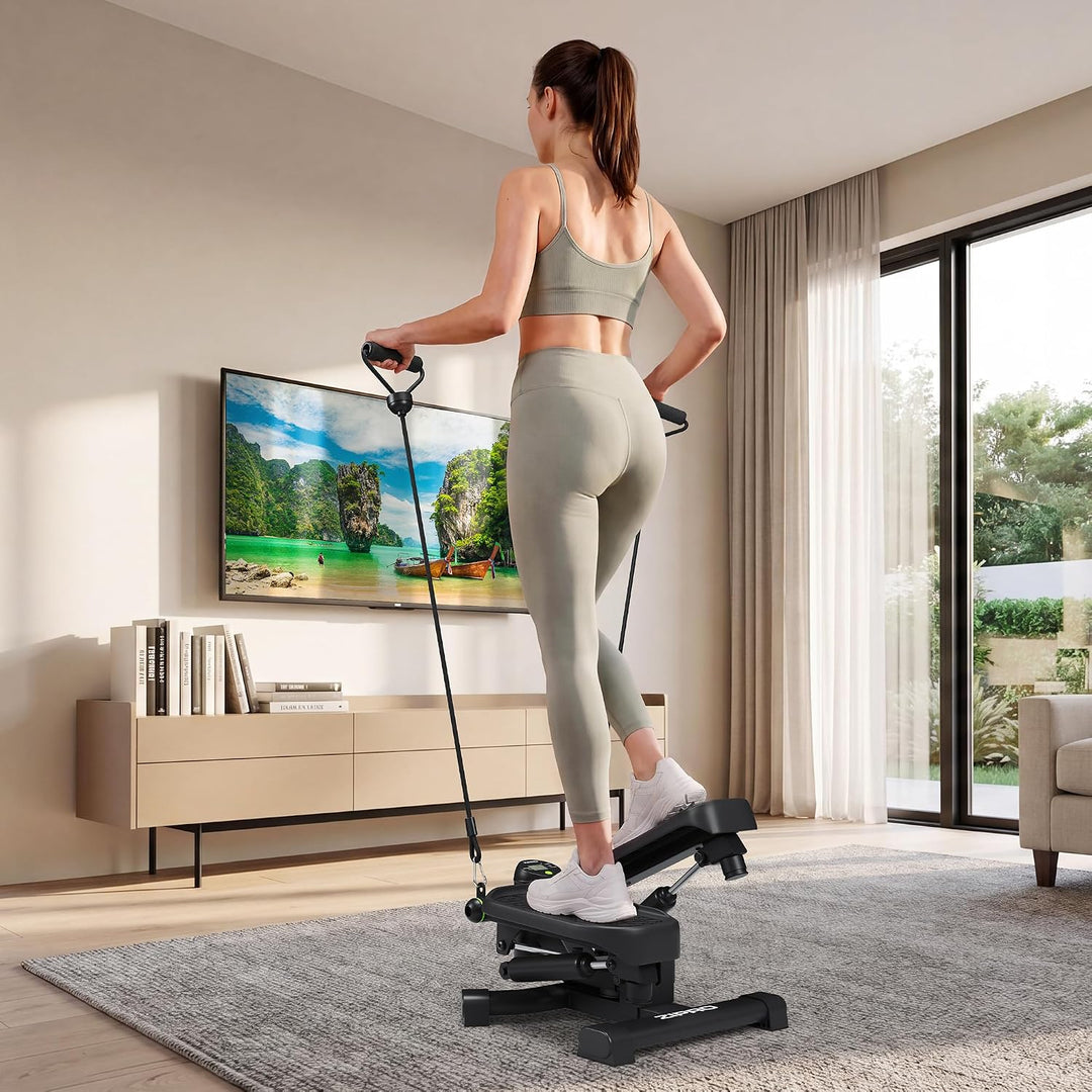 Zipro Roam Stepper Mini-Fitnessgerät inkl. LCD-Trainingscomputer mit vielen Funktionen Fitnesstraini
