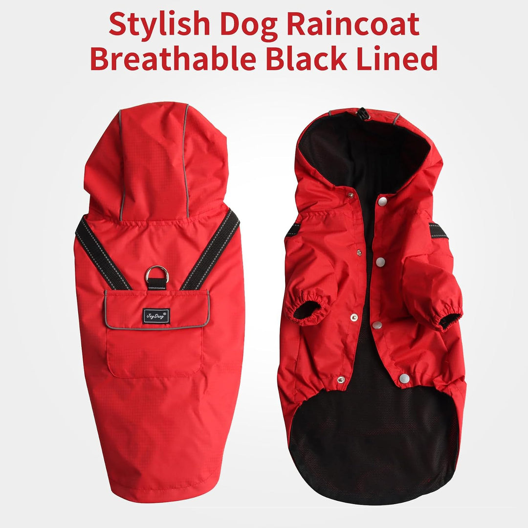 JoyDaog Regenmantel für extra kleine Hunde mit Kapuze, wasserdichte Outdoor-Regenjacke für Hunde, We
