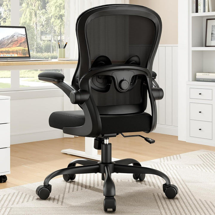 Farini Ergonomischer Executive Schreibtischstuhl Mesh Bürostuhl mit Verstellbarer Lendenstütze und a