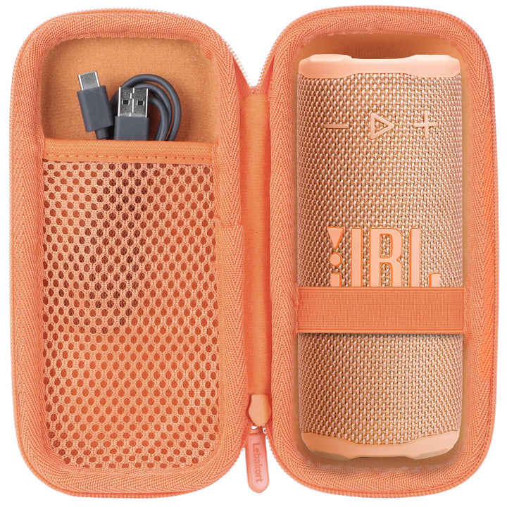 Lebakort Hart Tasche Hülle Etui Tasche für JBL Grip Kompakter Lautsprecher (Orange), Orange