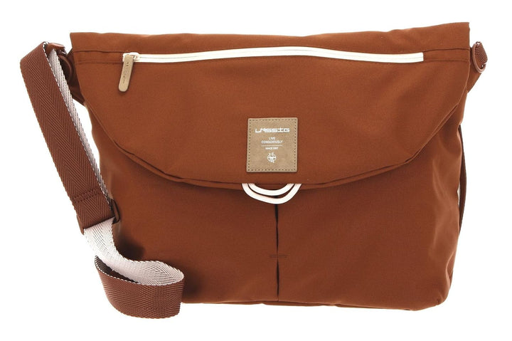 LÄSSIG Baby Wickeltasche inkl. Accessoires/Green Label Manu Messenger Bag rust, Rust