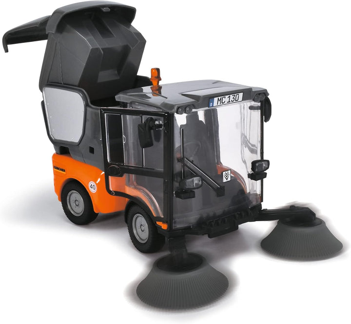 Dickie Toys Street Sweeper, Orange/Grau Einzelbett, Einzelbett