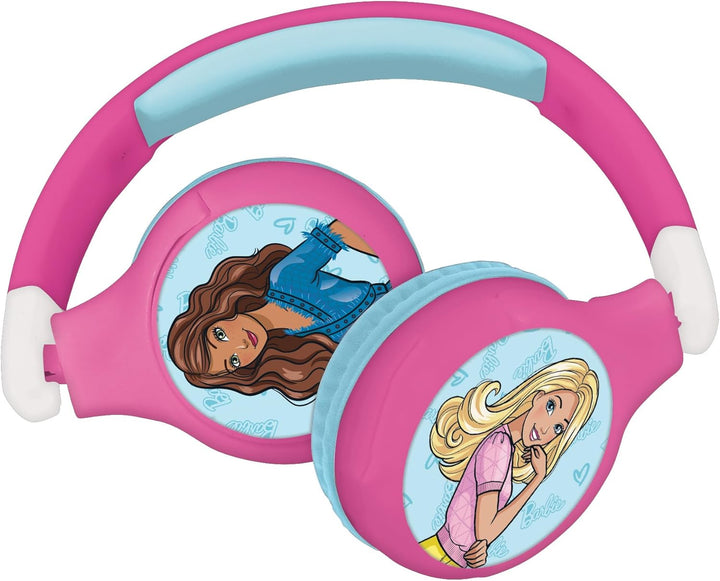 Lexibook - Mattel Barbie -2-in-1-Audio-Headset Bluetooth & Kabelgebunden mit Mikrofon und Steuertast