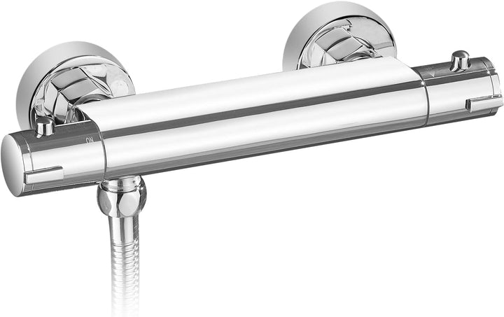 KEOKBON Duschthermostat mit Sicherheitstaster 38℃, Aufputz Thermostat Duscharmatur, Dusche mit Konst