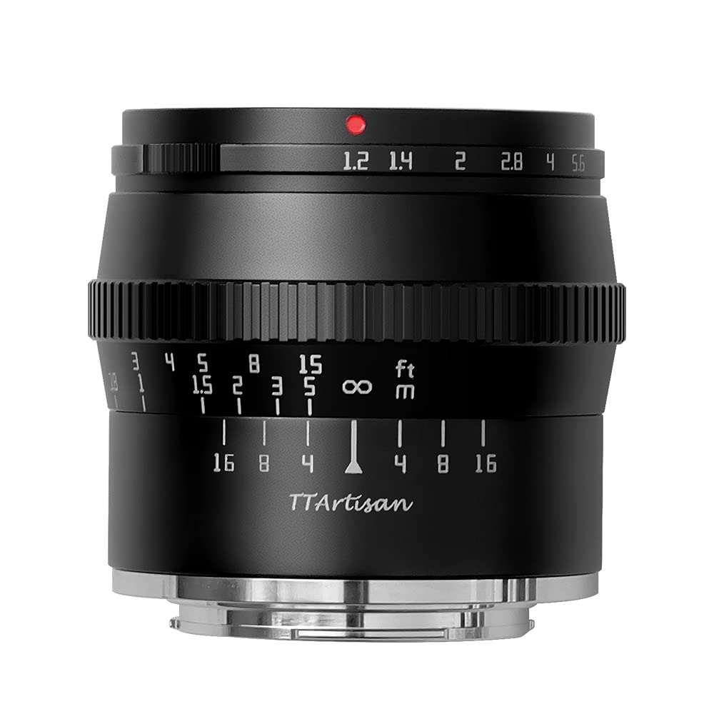 TT Artisan 50mm F1.2 APS-C Objektiv Anschluss Sony E Mount Black Manueller Fokus optischer Aufbau 11